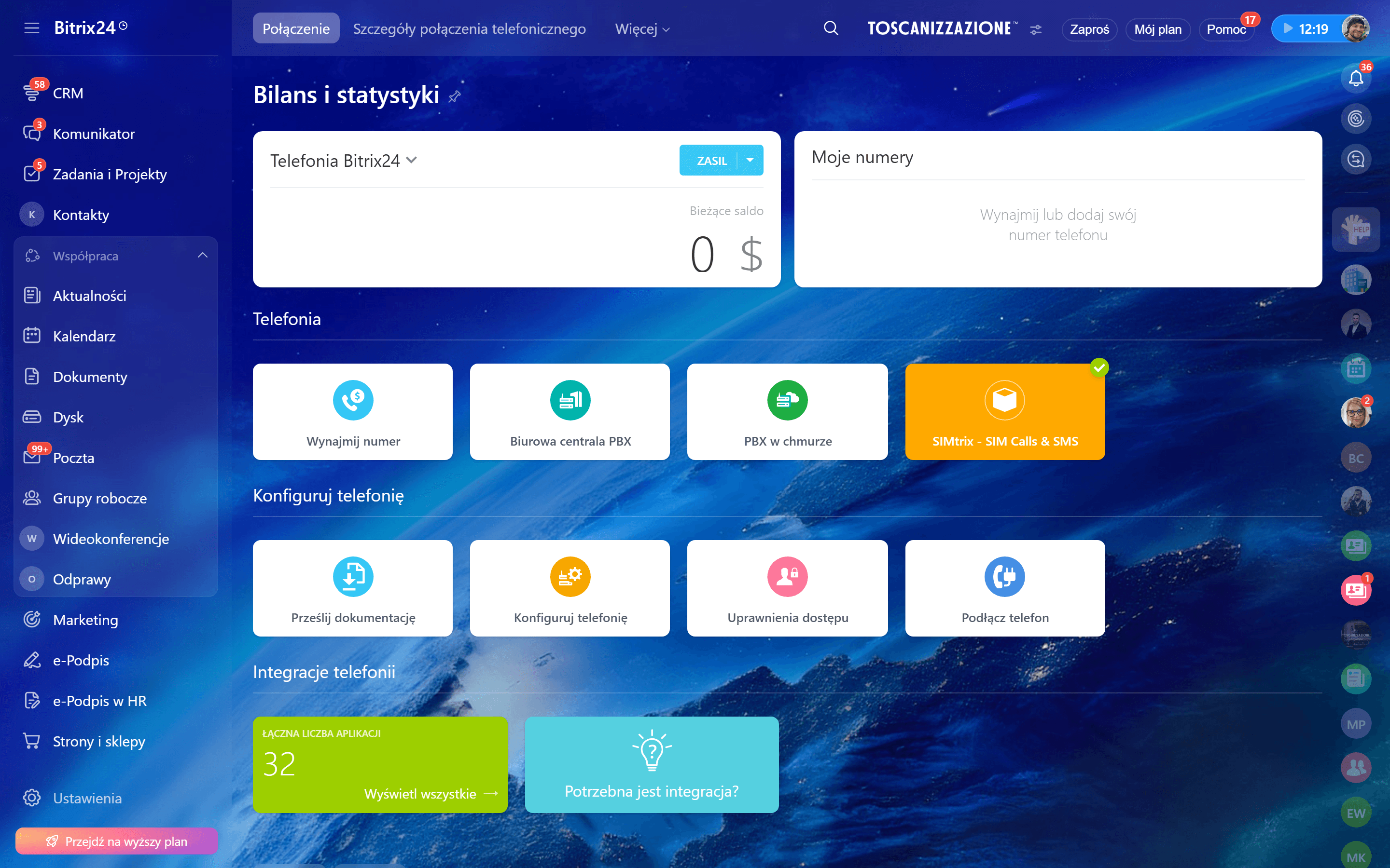 Telefonieanbieter konfigurieren