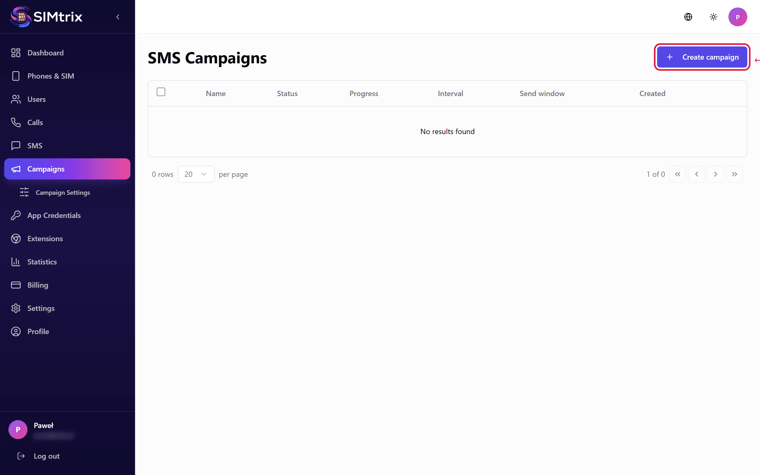 SMS-Kampagne erstellen