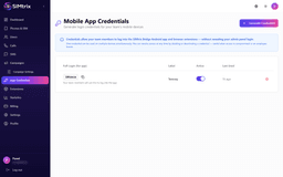 Log In and Set Up the App